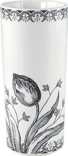 Gien Rechte Vaas Tulipes Noires Small H15