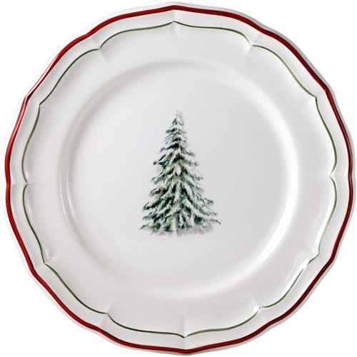 Gien Filet Noël dinner plate