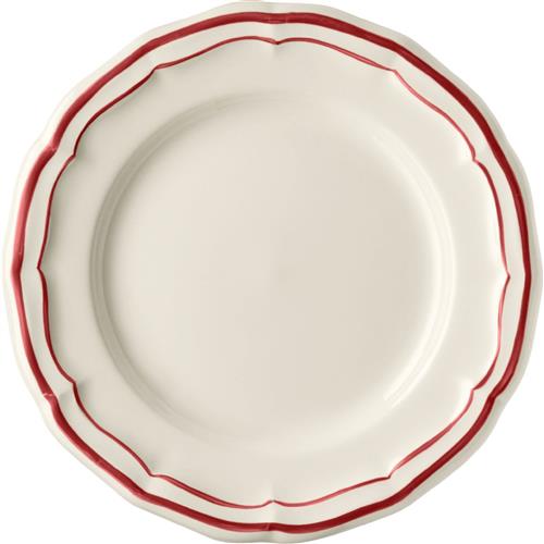 Gien Filet Rouge Cake Plate 16.5cm