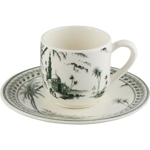 Gien Vues d'Orient Coffee cup and saucer (espresso)