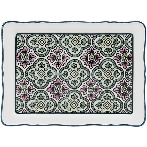 Gien Dominoté Butter dish rectangular