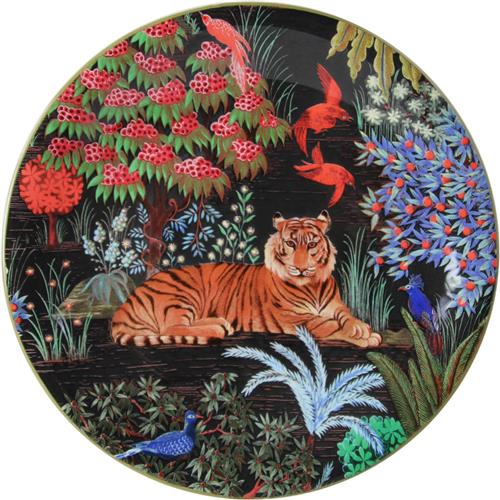 Gien Le Jardin du Palais Ontbijtbord Tijger by Pierre Frey