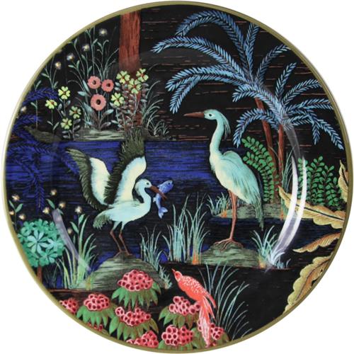Gien Le Jardin du Palais Petit Four plate by Pierre Frey