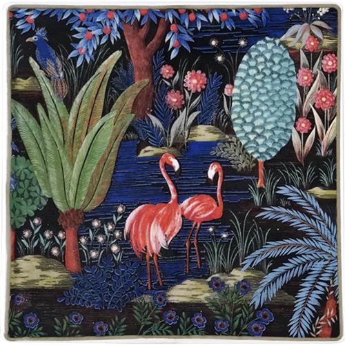 Vierkante schaal Jardin du Palais 17X17cm