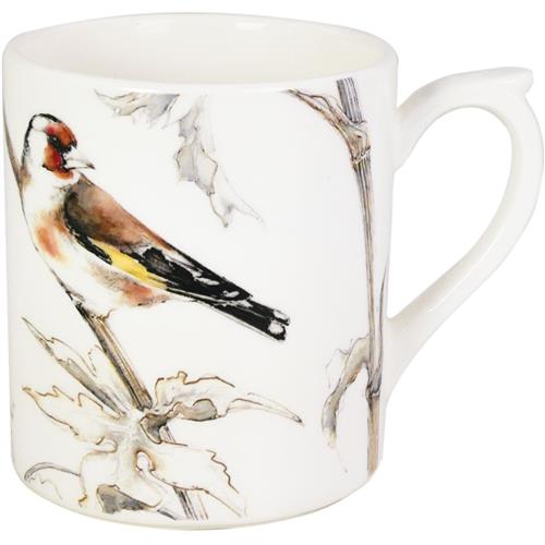 Gien Les Oiseaux de la Foret mug Goldfinch
