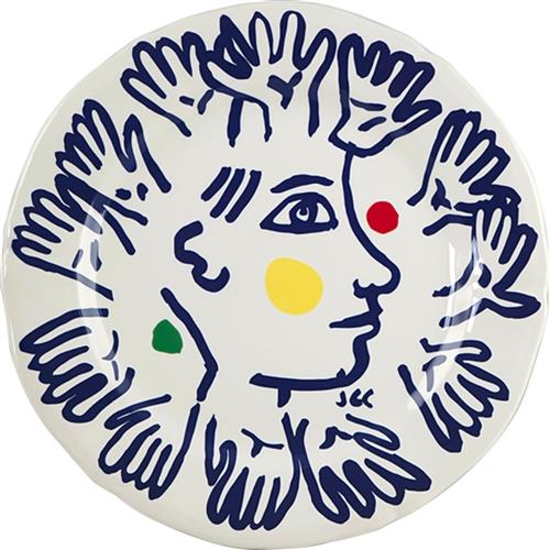 Gien Ontbijtbord L'Archipel Sentimental Mains 23,2 cm