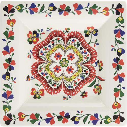 Gien Vierkante Diepe schaal XL Change Folle 22x22