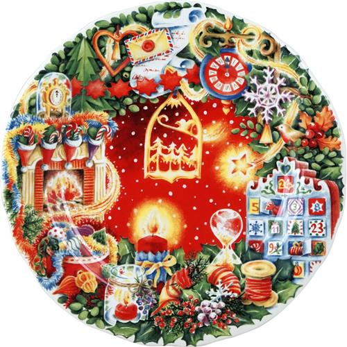 Gien Christmas plate 2023 Noël Féerie 22.4 cm