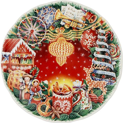 Gien Kerstbord 2024 Noël Féerie 22,4 cm