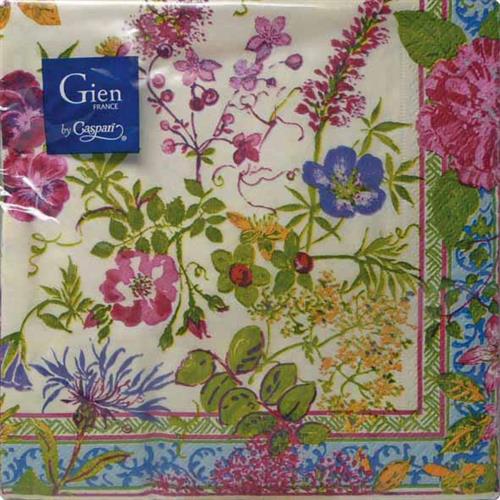Gien Millefleurs pack of Napkins Lunch