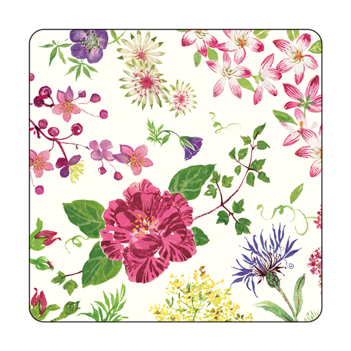 Gien Millefleurs Set of 4 coasters 9x9cm