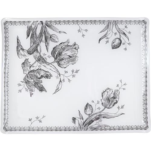 Dienblad Groot Tulipes Noires 46,4x36,4cm