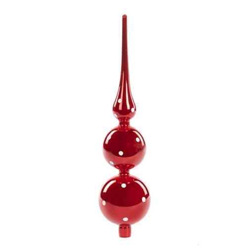 Peak Red with white dots 30cm