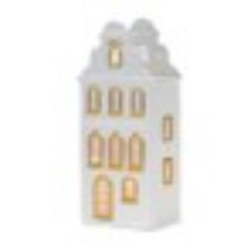 Tealight holder Canal house metal 30cm