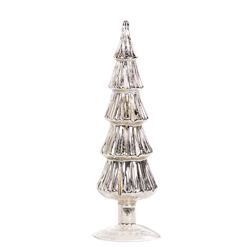 Kerstboom ornament zilver 30cm