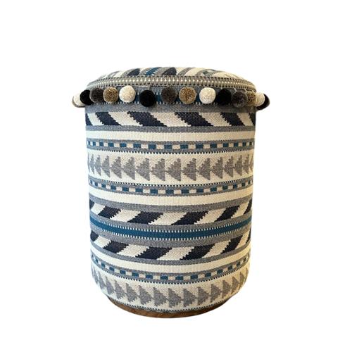 Gaivota Pouf Wyeo Indigo-Pom