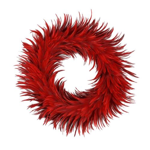 Krans Tije Veren rood groot