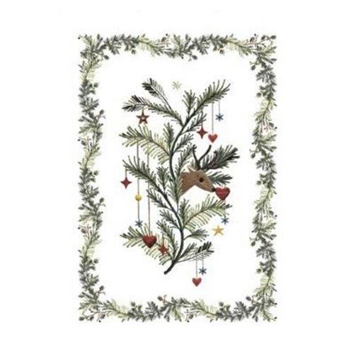 Theedoek Rudy Rendier Natural White 50x70