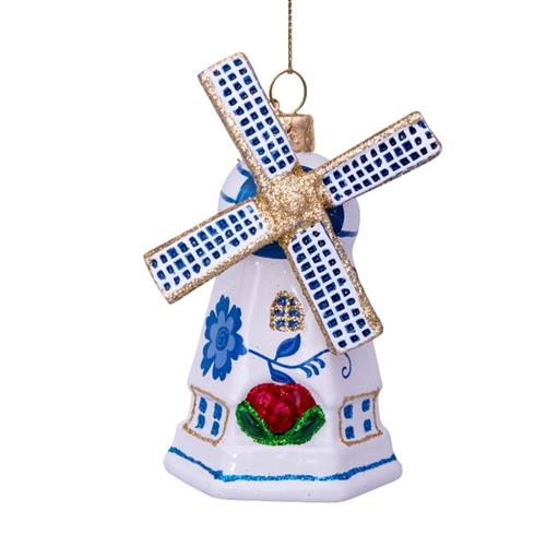 Kersthanger Molen Delft Blauw 10cm