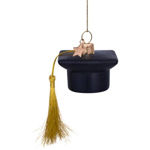 Christmas pendant Graduation Hat black 6cm