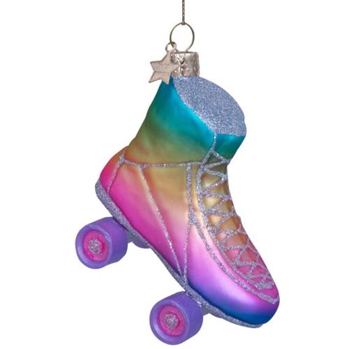 Christmas Pendant Rainbow Roller Skate H8 cm