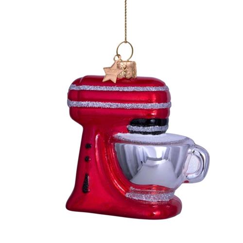 Christmas pendant Food processor red 8.5cm