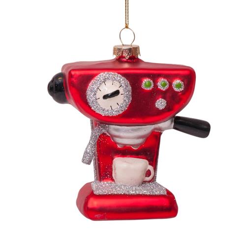 Christmas pendant Coffee maker red 9cm
