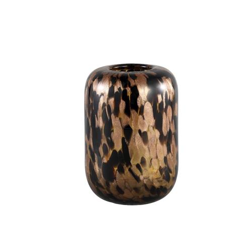 PTMD Vase Karsten Brown with bronze spots 18.5cm