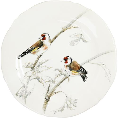 Gien Ontbijtbord Les Oiseaux de la Foret Goldfinch