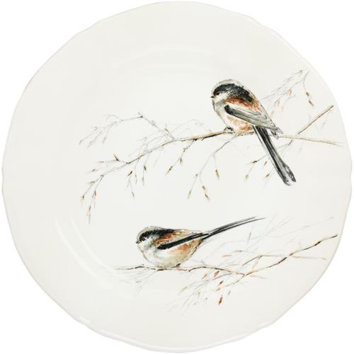 Gien Breakfast plate Les Oiseaux de la Foret Tailed Tit