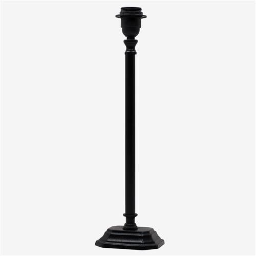 Lamp base Chamfer black metal H:44cm