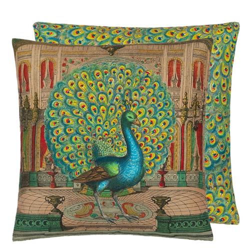 Designers Guild by John Derian Sierkussen Peacock Emerald 50x50