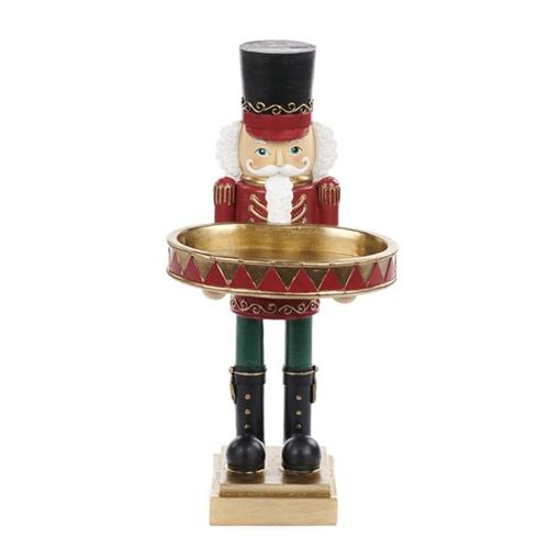 Nutcracker small with round tray H30