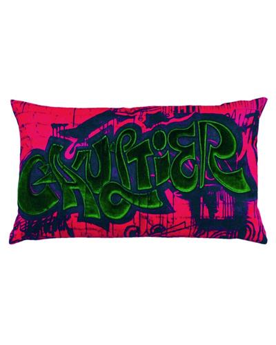 SIERKUSSEN J.P. GAULTIER GRAFFITI LETTERS ROOD/GROEN 40X24