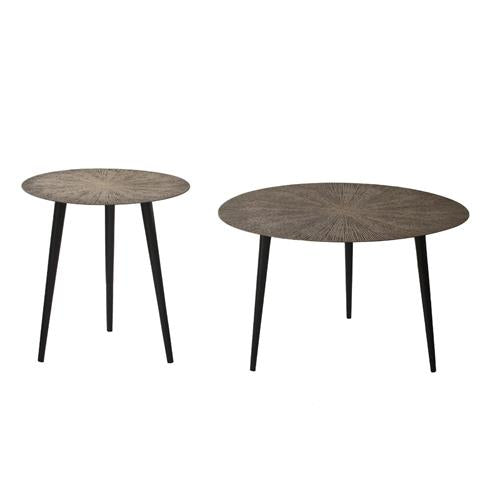 SIDE TABLE RIVE GOLD ROUND SMALL