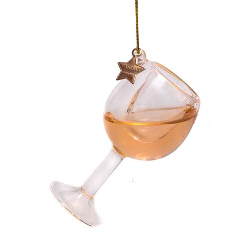 Christmas pendant Wine glass Rose H7