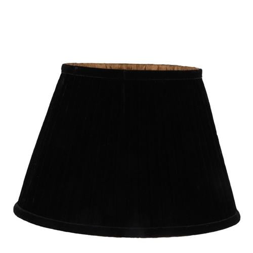 Lampshade Pleat Velvet Black 31cm