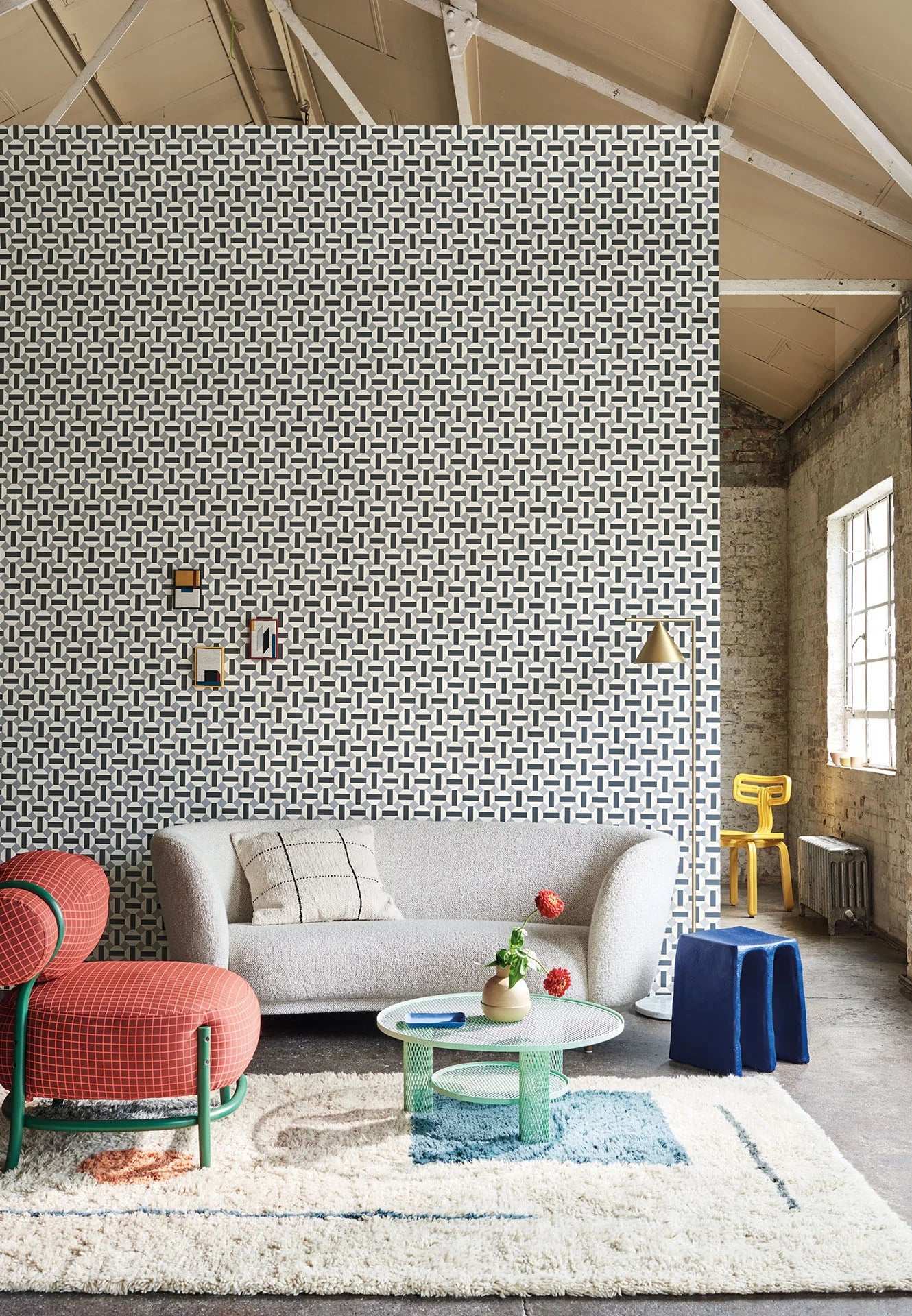 Cole & Son Seville Alicatado, Soot on Snow