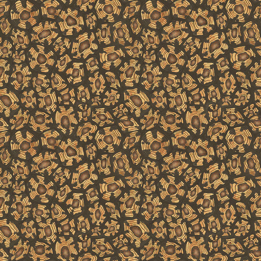 Cole & Son Ardmore Jabula . Savanna Shell,  Ochre, Soot & Orange