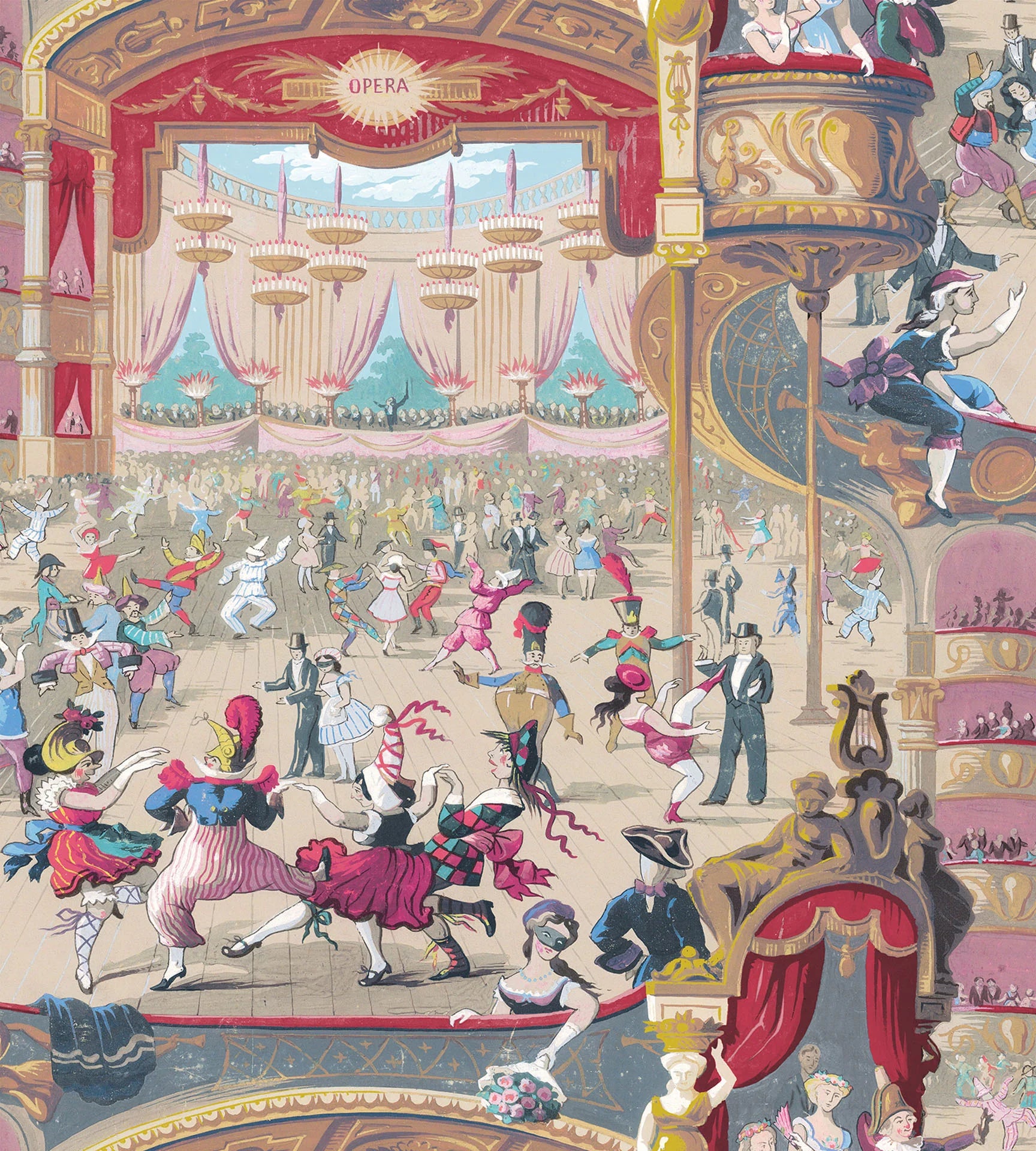 Cole & Son Whimsical Cabaret, Cabaret Multi