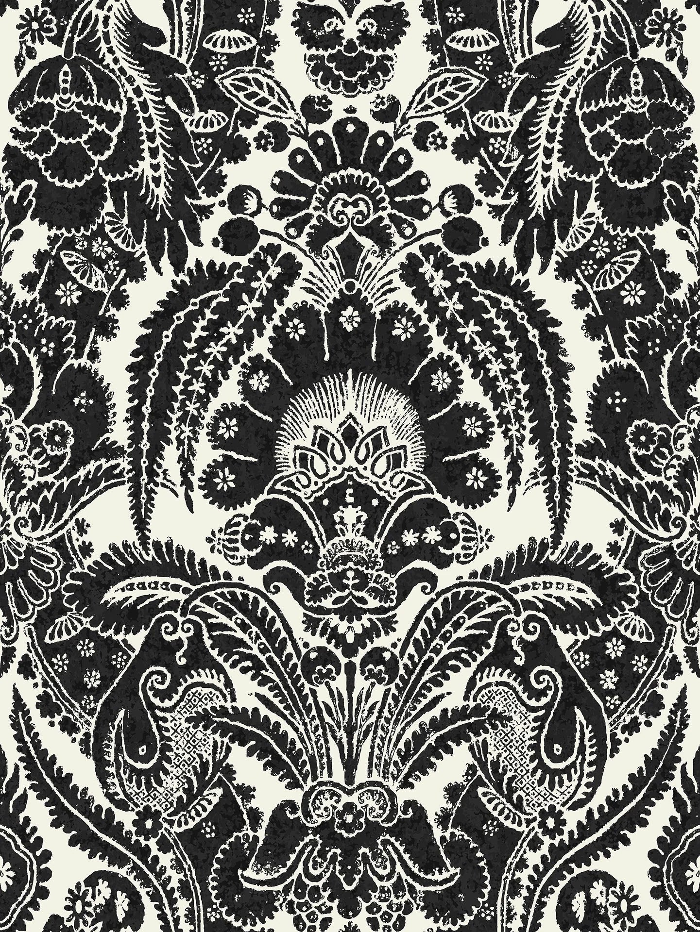 Cole & Son, Albemarie, Chatterton, Black on White
