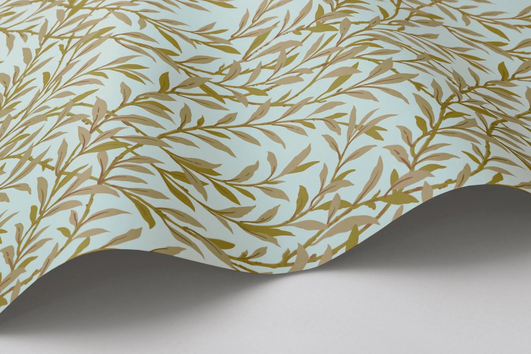 Cole & Son, Classics Vol I, Willow Branch, Olive on Teal