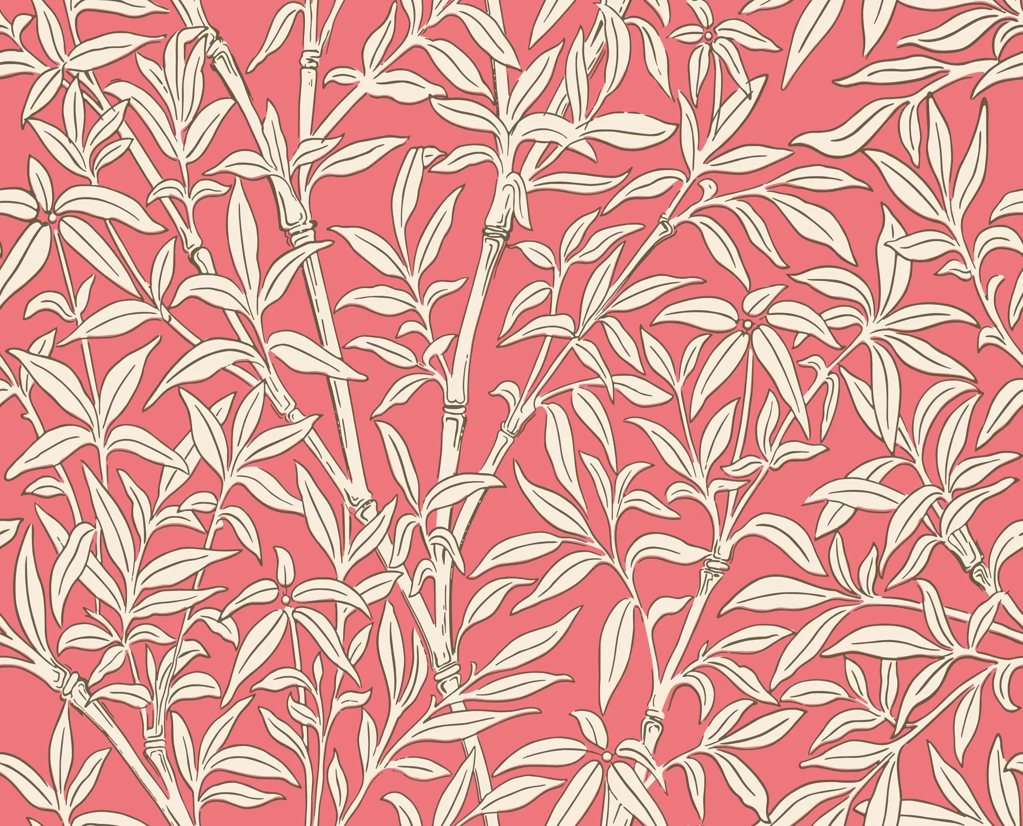 Cole & Son, Classics Vol I, Bamboo Forest, Chalk on Rouge