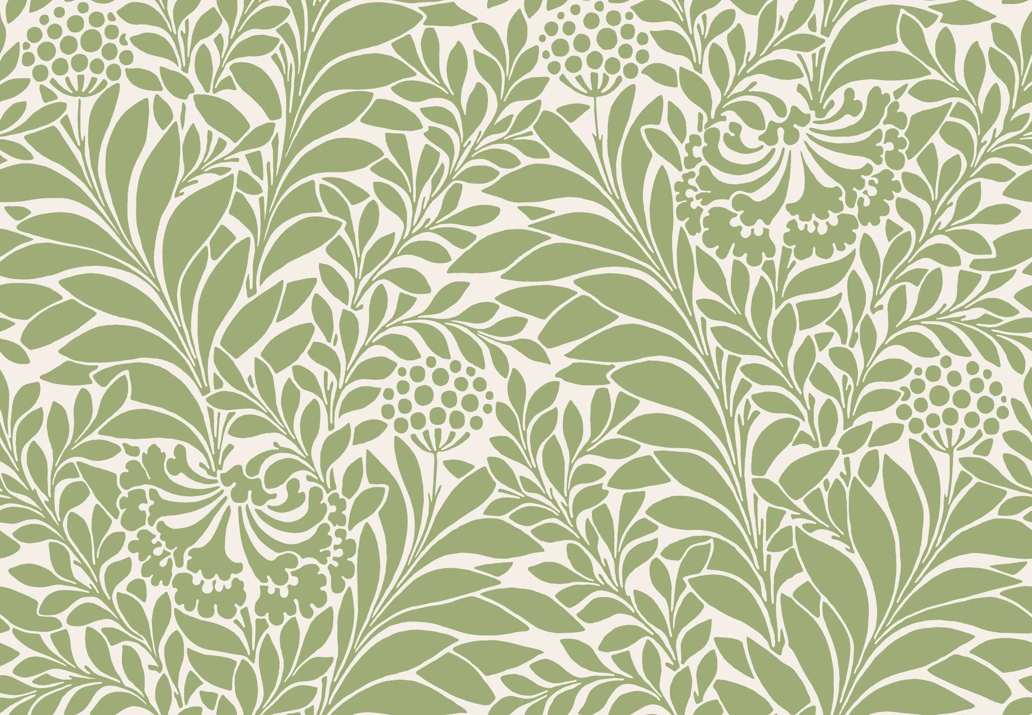 Cole & Son, Classics Vol I, Honeysuckle, Spring Green