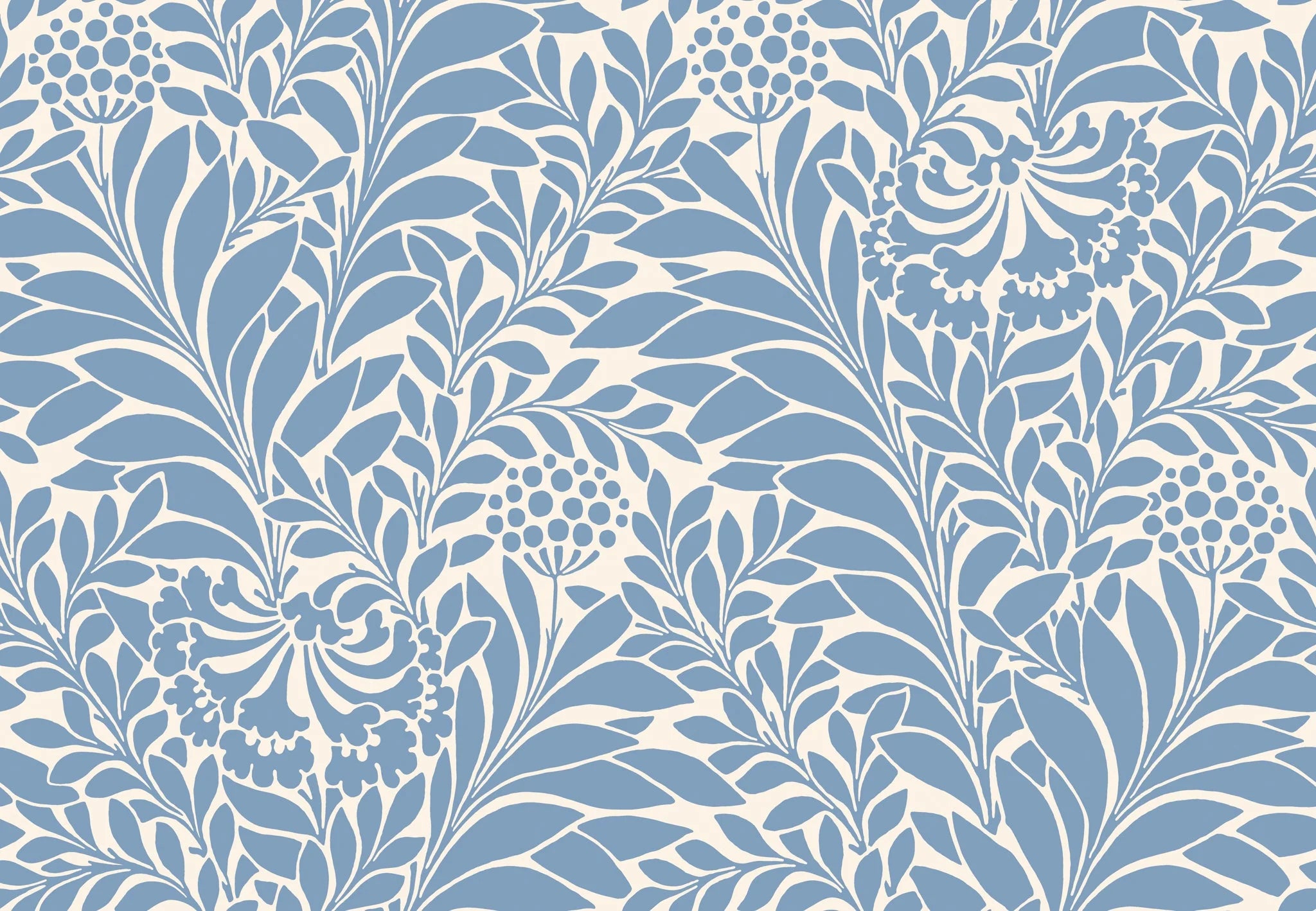 Cole & Son, Classics Vol I, Honeysuckle, Cornflower Blue