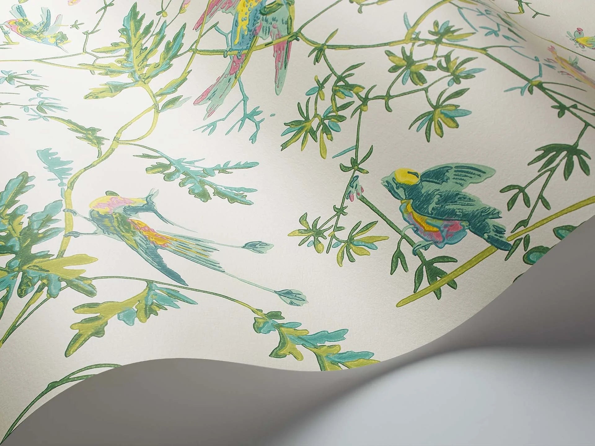 Cole & Son Icons Hummingbirds, Green & Pink