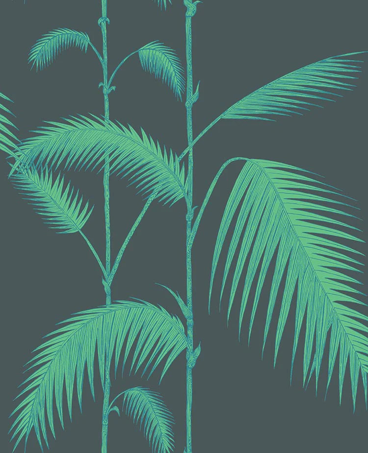 Cole & Son Icons Palm Leaves, Viridian