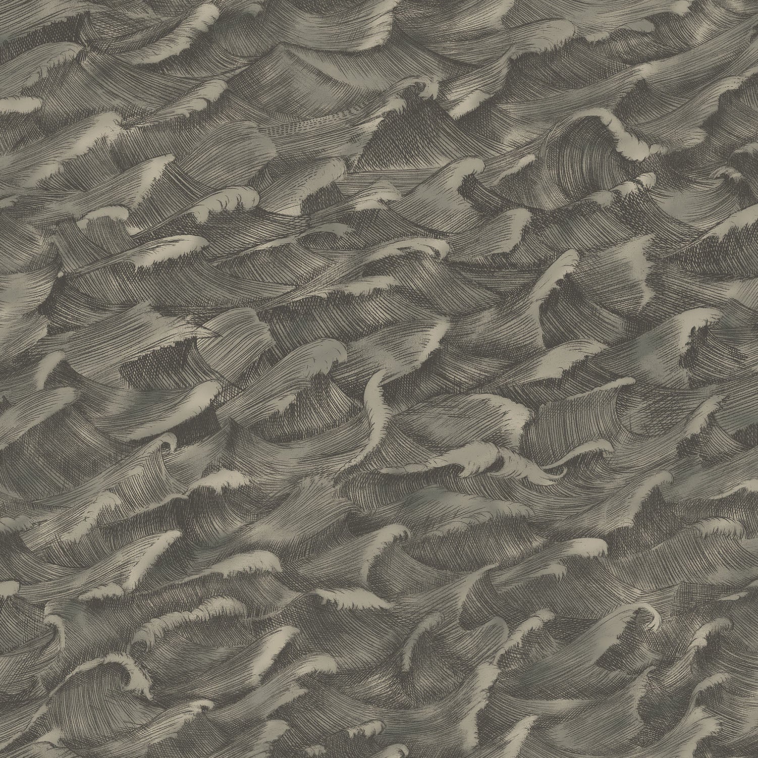 Cole & Son Whimsical Columbus, Metallic Silver & Soot