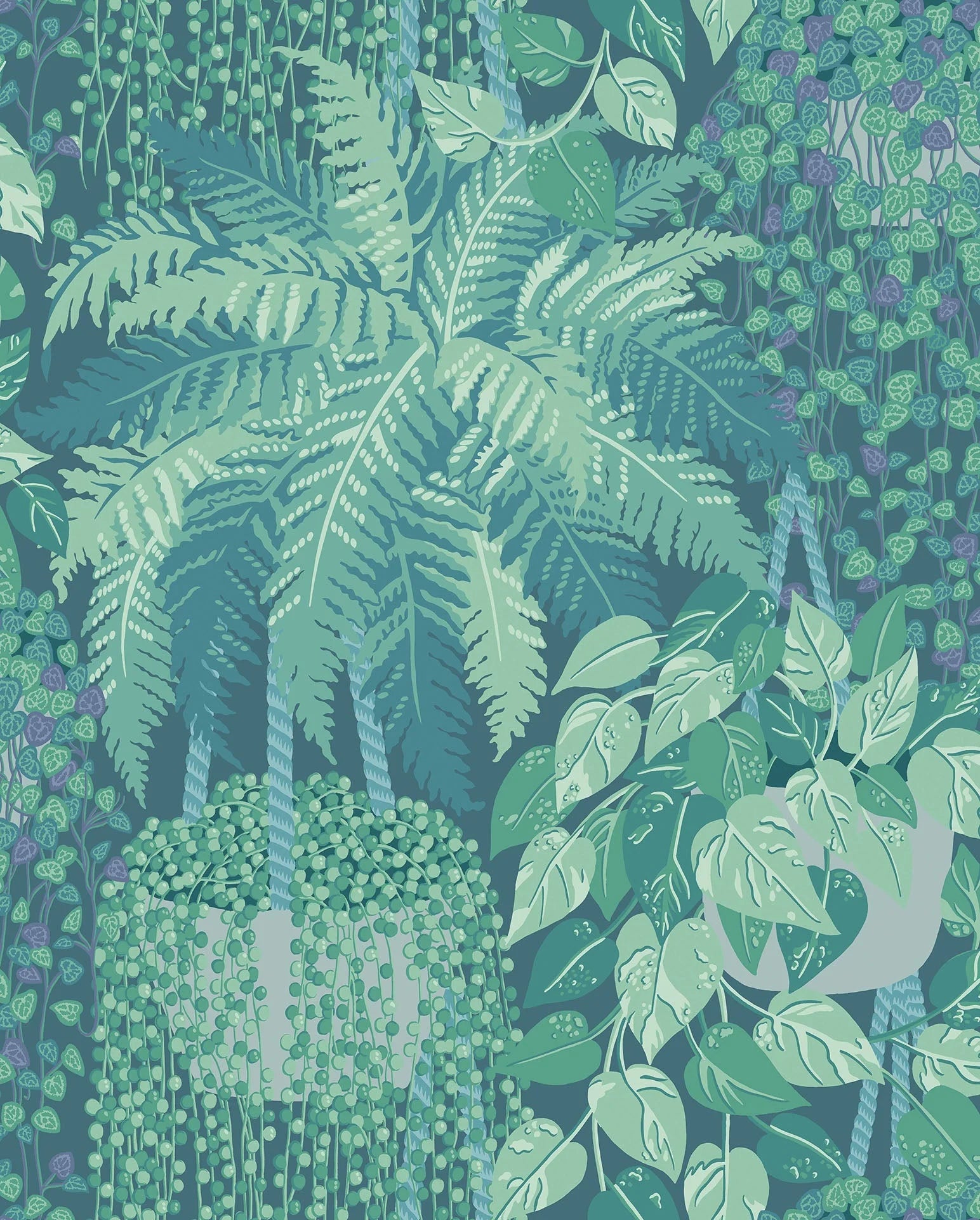 Cole & Son Botanical - Botanica, Fern, Leaf Green & Olive