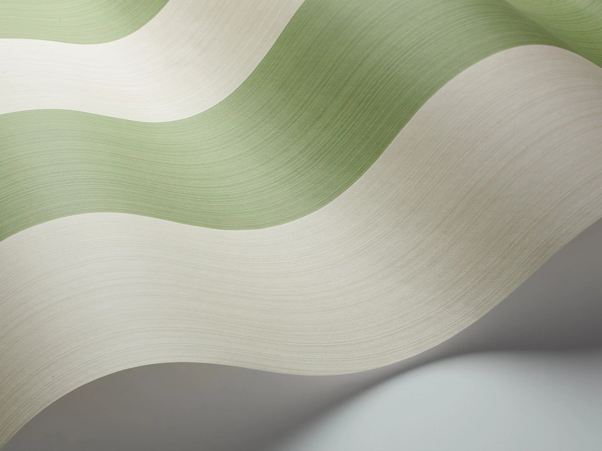 Cole & Son Marquee Stripes Jaspe Stripe, Leaf Green